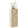  Bookcase Concrete Grey 40x24x102 cm Engineered Wood Colour concrete grey Quantity in Package 1 Height 102 cm 