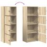 Stylish Concrete Grey Bookcase - 40x24x102 cm | HipoMarket