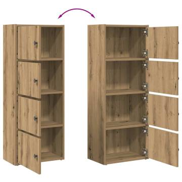 Bookcase Artisan Oak 40x24x102 cm - Stylish & Durable Storage