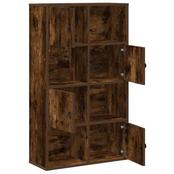 Stylish Smoked Oak Bookcase - 60x24x101.5 cm | HipoMarket