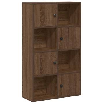 Stylish Brown Oak Bookcase - 60x24x101.5 cm | HipoMarket