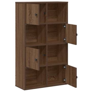 Stylish Brown Oak Bookcase - 60x24x101.5 cm | HipoMarket