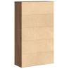 Stylish Brown Oak Bookcase - 60x24x101.5 cm | HipoMarket