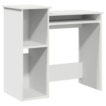 White Desk with Shelves - Stylish & Practical 84x40 cm