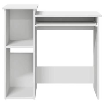 White Desk with Shelves - Stylish & Practical 84x40 cm