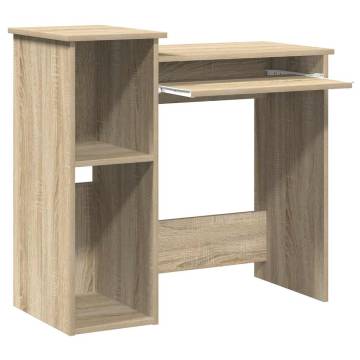 Desk with Shelves Sonoma Oak - Practical & Stylish Design