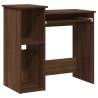 Brown Oak Desk with Shelves - Stylish & Practical | HipoMarket