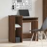 Brown Oak Desk with Shelves - Stylish & Practical | HipoMarket