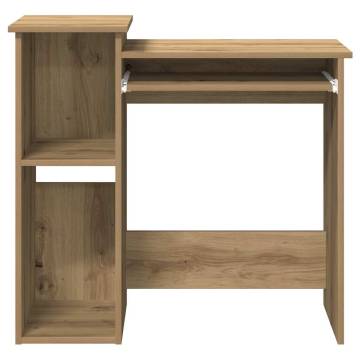 Desk with Shelves - Artisan Oak, 84x40x78 cm | HipoMarket