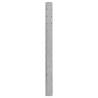 Garden Fence Posts 10 pcs Silver 260 cm Galvanised Steel