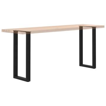 Coffee Table Legs U-Shaped Black Steel - 2 pcs | HipoMarket