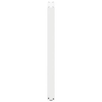 U-Shaped Coffee Table Legs - White Steel | 40x(100-101) cm