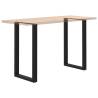 U-Shaped Coffee Table Legs - Black Steel (60x100-101 cm)