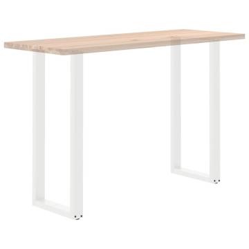 U-Shaped Coffee Table Legs - White Steel | Hipomarket UK