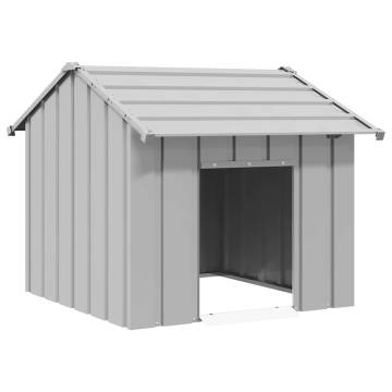 Durable Dog House with Roof - Galvanised Steel 85x107 cm