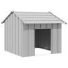  Dog House with Roof 85x107x81 cm Galvanised Steel Colour grey Size 85 x 107 x 81 cm 