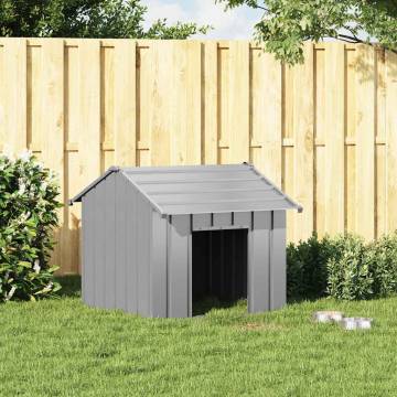 Durable Dog House with Roof - Galvanised Steel 85x107 cm