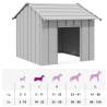 Durable Dog House with Roof - Galvanised Steel 85x107 cm