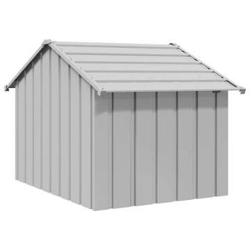 Durable Galvanised Steel Dog House with Roof - 83x130x85 cm