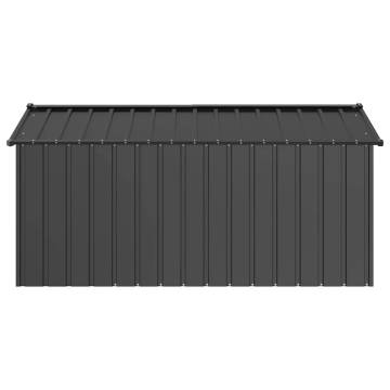 Durable Galvanised Steel Dog House with Roof - 114x202x101 cm