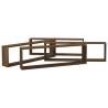 Wall Cube Shelves - 4 pcs Brown Oak | HipoMarket