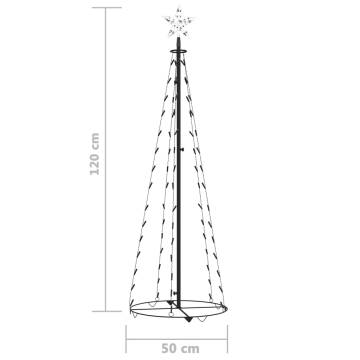 Christmas Cone Tree with 70 LEDs - Cold White Decoration