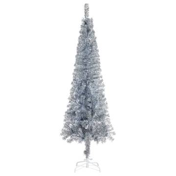 Slim Christmas Tree Silver 150 cm - Elegant Holiday Decor