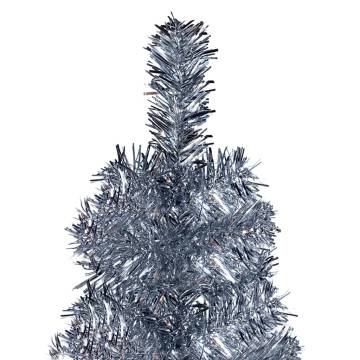 Slim Christmas Tree Silver 150 cm - Elegant Holiday Decor