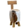 Stylish Brown Solid Teak Wood Stool for Modern Homes