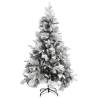 Flocked Snow & Cones Christmas Tree - 120 cm PVC & PE