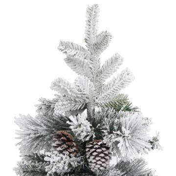 Flocked Snow & Cones Christmas Tree - 120 cm PVC & PE