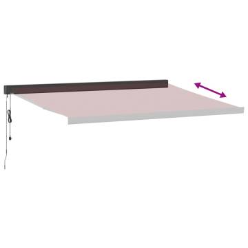 Automatic Retractable Awning Burgundy 450x300 cm | HipoMarket