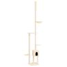 Floor to Ceiling Cat Tree - Cream 258.5-284.5 cm | Hipo Market