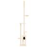 Floor to Ceiling Cat Tree - Cream 258.5-284.5 cm | Hipo Market