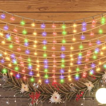 Globe Fairy String Lights 40m - 400 Colourful LEDs & 8 Functions