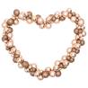 Rose Gold Christmas Balls Garland - 175 cm Shatterproof Decor