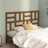 Stylish Honey Brown Bed Headboard - Solid Pine Wood 141x4x104 cm