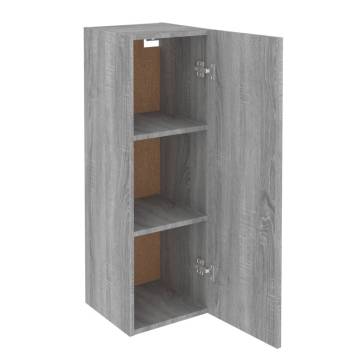 Stylish 2 pcs TV Cabinets in Grey Sonoma - Practical Storage