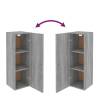 Stylish 2 pcs TV Cabinets in Grey Sonoma - Practical Storage