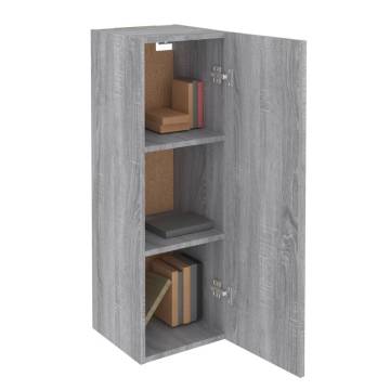 Stylish 2 pcs TV Cabinets in Grey Sonoma - Practical Storage