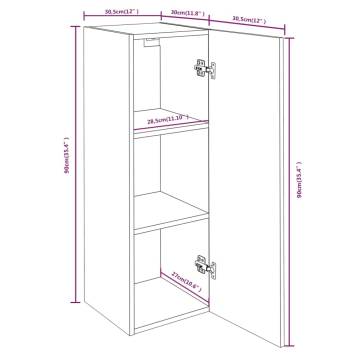 Stylish 2 pcs TV Cabinets in Grey Sonoma - Practical Storage