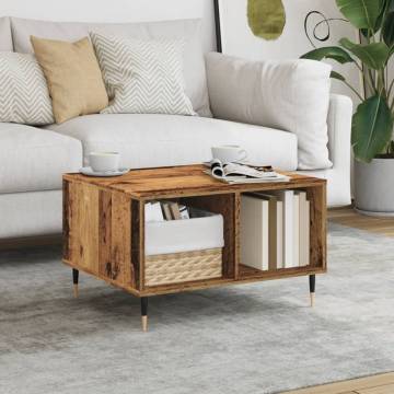 Elegant Old Wood Coffee Table | 60x50x36.5 cm | Hipomarket