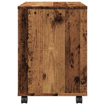 Rolling Cabinet Old Wood - 45x38x54 cm | Stylish Storage Solution