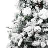 Pre-lit Flocked Christmas Tree 225 cm | Hipomarket UK