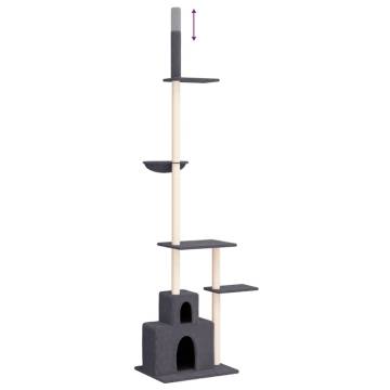 Floor to Ceiling Cat Tree - Dark Grey | Hipomarket