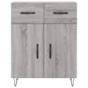 Stylish Highboard Grey Sonoma | 69.5x34x180 cm | Hipo Market