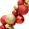 Red and Gold Christmas Balls Garland - 175 cm Shatterproof