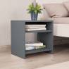  Bedside Cabinet Grey 40x30x40 cm Engineered Wood Colour grey Quantity in Package 1 