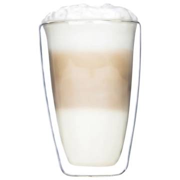 HI Latte Macchiato Glass Set - 2 Pcs | 400 ml Transparent