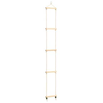 Kids Rope Ladder - Solid Wood & PE 30x168 cm | Hipo Market